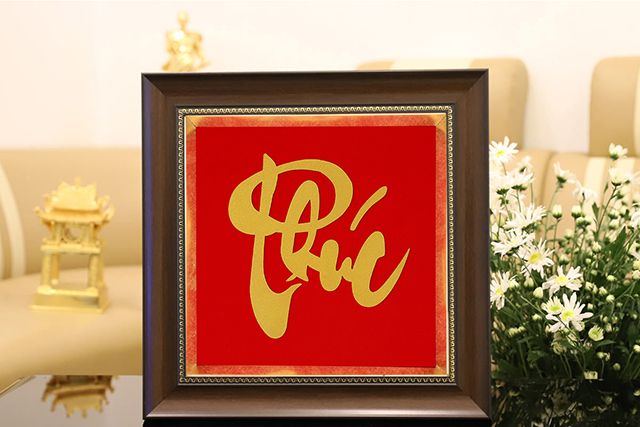 Chữ Phúc cách điệu trong nghệ thuật đương đại
