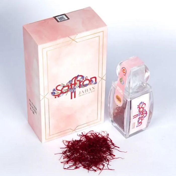 Saffron JAHAN hình ảnh 2 – Bức tranh sống động của những sợi nghệ tây đỏ tươi, đầy đặn và chất lượng, ghi dấu sự trân quý của thiên nhiên dành cho sức khỏe.