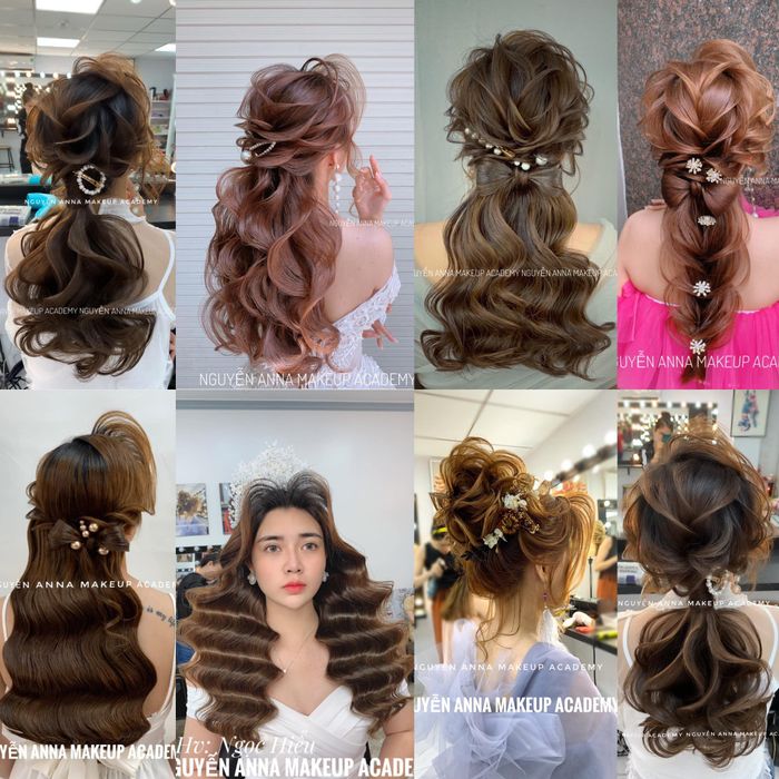 Bộ sưu tập kiểu tóc cô dâu đỉnh cao tại Nguyễn Anna Make-Up Academy