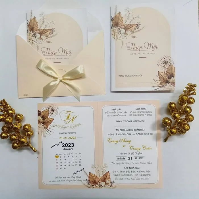 Thiệp cưới Kim Dung - Hình ảnh 1