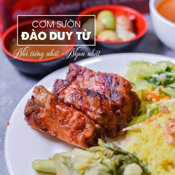 Hình ảnh những món ngon đầy màu sắc tại Cơm Sườn Đào Duy Từ