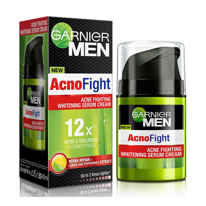 Hình ảnh thực tế serum Garnier Men AcnoFight phiên bản 2