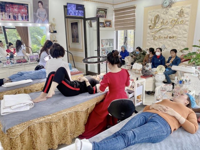 Không gian sang trọng và hiện đại tại Lộc Spa Thái Bình