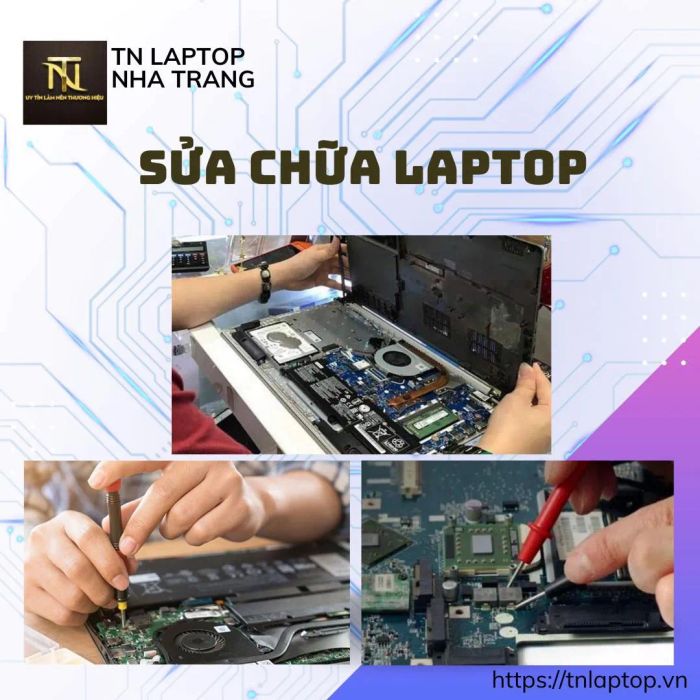 Không gian phục vụ khách hàng tại TN Laptop