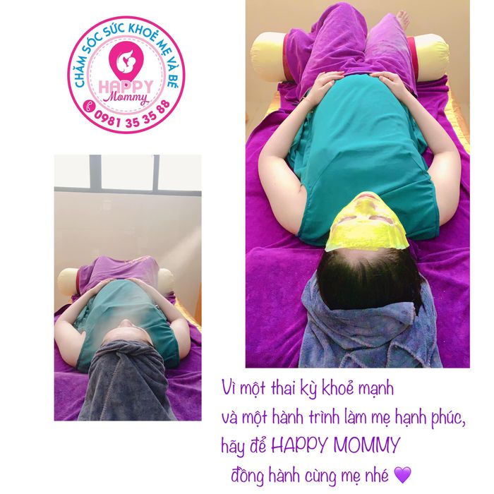 Hình ảnh liệu trình massage bầu cao cấp tại Happy Mommy