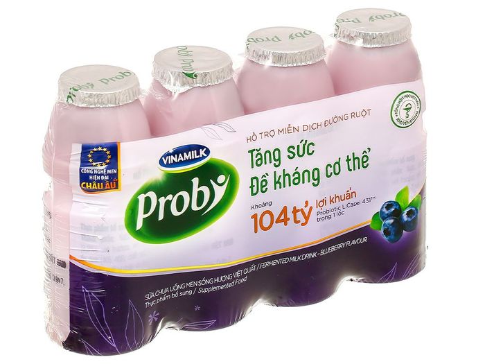 Sữa chua uống men sống Vinamilk Probi Việt Quất - Hình ảnh 1