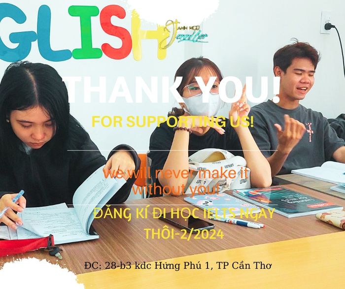 Không gian học tập tại Anh Ngữ Jennifer Nguyễn Ân