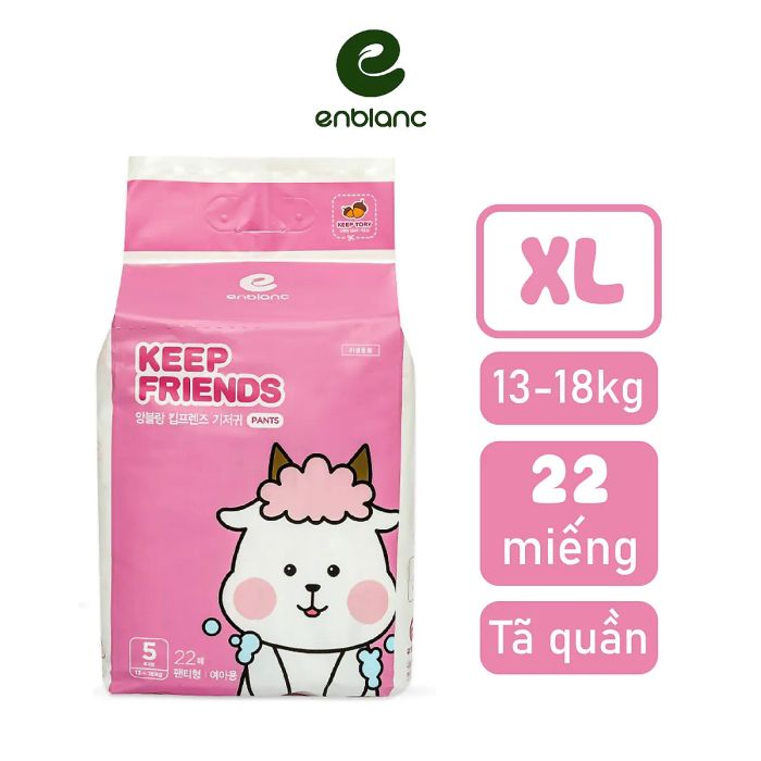 Bỉm quần bé gái Enblanc Keep Friend hình ảnh 2