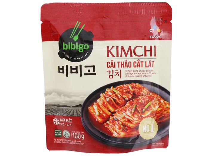 Hình ảnh thực tế Kim chi Ông Kim's Bibigo - Độ tươi giòn chuẩn vị