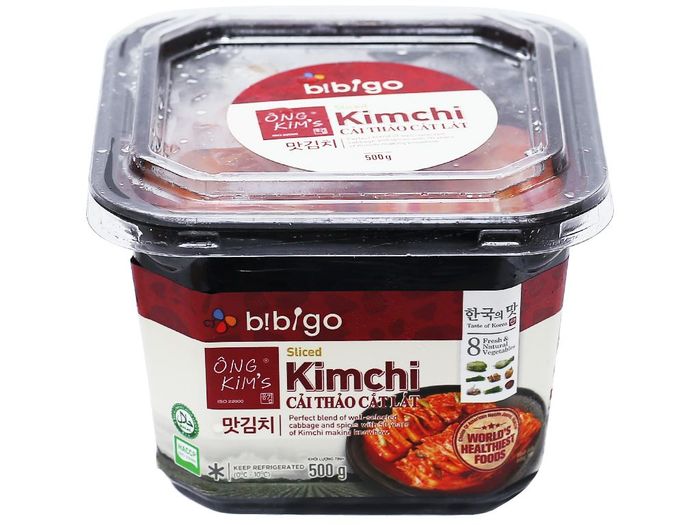 Hình ảnh thực tế Kim chi Ông Kim's Bibigo - Màu sắc bắt mắt