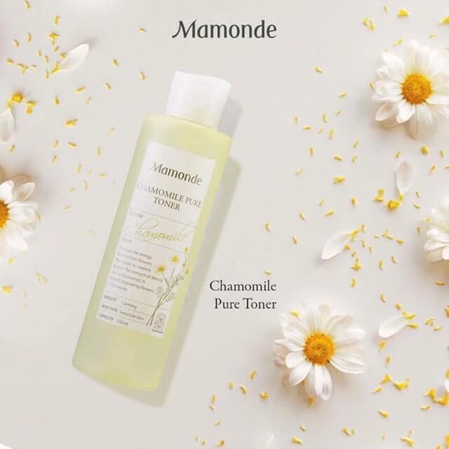 Hình ảnh chai Mamonde Chamomile Pure Toner với thiết kế tinh tế