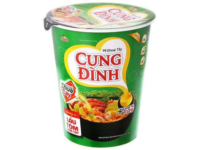 Mì khoai tây Cung Đình vị lẩu tôm chua cay ly hình 1
