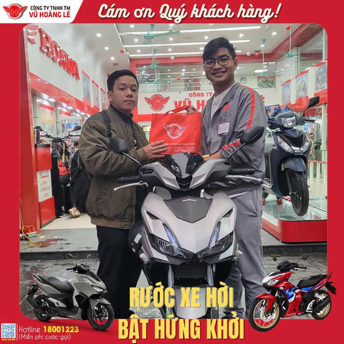 Các dòng xe Honda đa dạng tại showroom