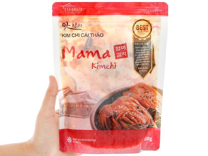 Hình ảnh thực tế Kim chi Mama - Màu sắc tươi ngon bắt mắt