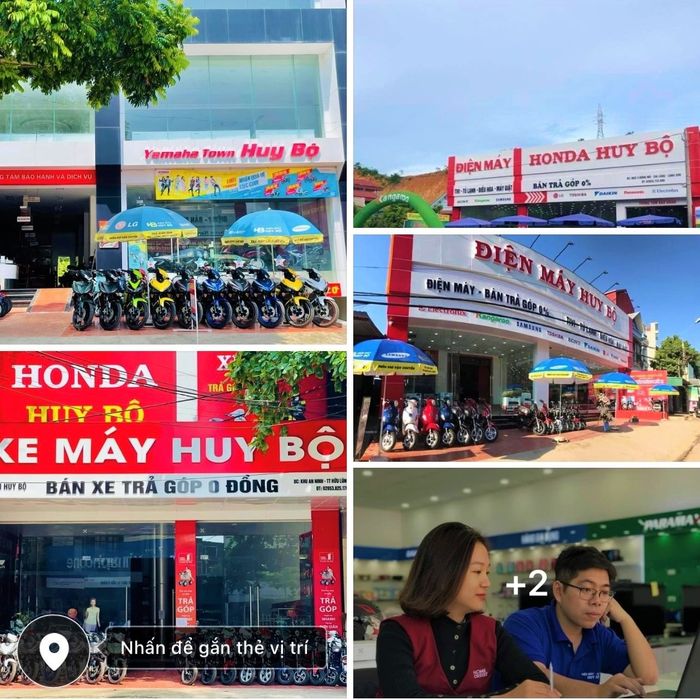 Không gian trưng bày xe tại Công ty xe máy Huy Bộ