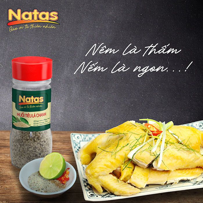 Muối tiêu lá chanh Natas - Đẳng cấp Châu Âu thuần Việt