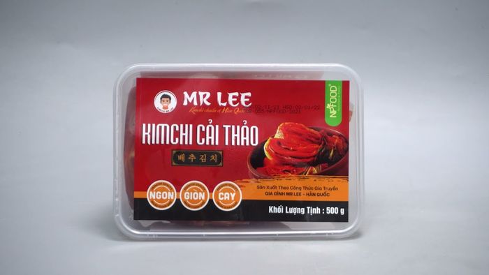 Hình ảnh thực tế Kim chi cải thảo Mr. Lee - Màu sắc tươi ngon đặc trưng