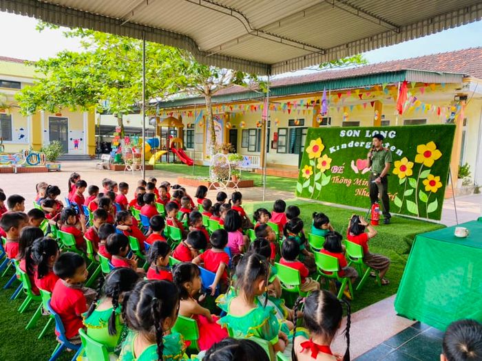 Những nụ cười trẻ thơ tại Trường Mầm non Sơn Long