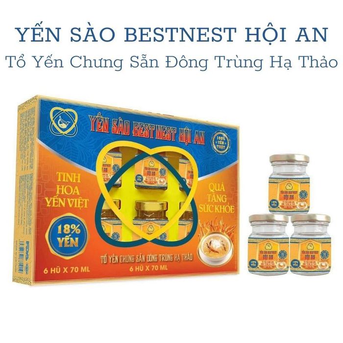 Tổ yến Bestnest Hội An chưng sẵn Đông Trùng Hạ Thảo - Tinh túy đất Quảng kết tinh