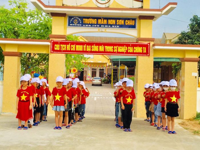 Hình ảnh cơ sở vật chất hiện đại tại Trường Mầm Non Sơn Châu