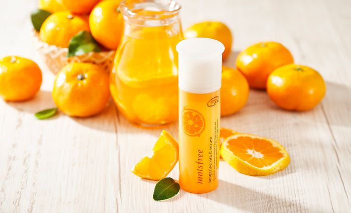Hình ảnh chân thực xịt khoáng Innisfree Tangerine Vita C Mist
