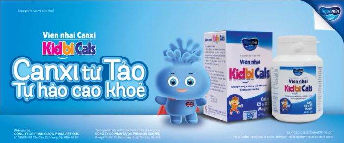 Hình ảnh thực tế viên nhai KidbiCals - Canxi hữu cơ từ tảo biển đỏ