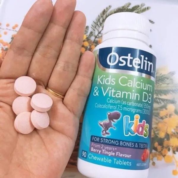 Hình ảnh thực tế viên nhai Ostelin Kids Calcium & Vitamin D3