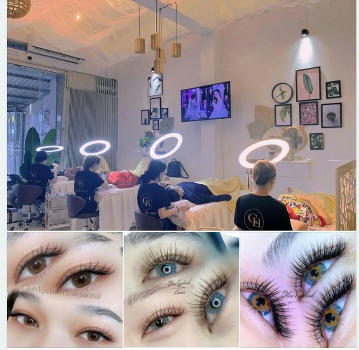 Glen Eyelash - Brows ảnh 2 - Khoảnh khắc lưu lại vẻ đẹp rạng ngời của khách hàng sau khi trải nghiệm dịch vụ