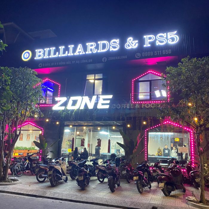 Không gian hiện đại tại ZONE Billiards & Playstation