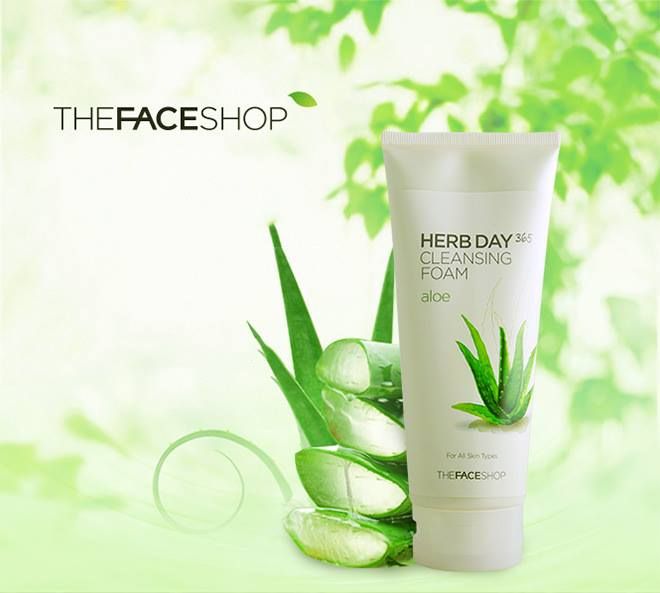 Sữa Rửa Mặt Tinh Chất Lô Hội The Faceshop Aloe - Hình ảnh 1