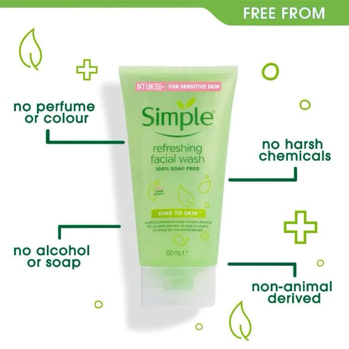 Hình ảnh chân thực Sữa rửa mặt Simple Kind To Skin Refreshing Facial Wash