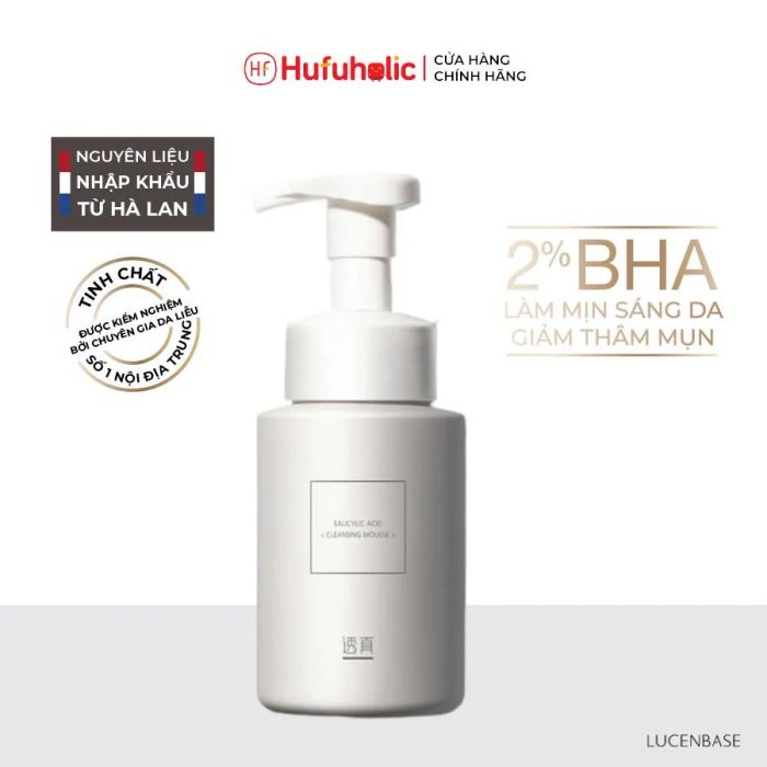 Hình ảnh minh họa Sữa rửa mặt Lucenbase Acid Salicylic (ảnh 2)