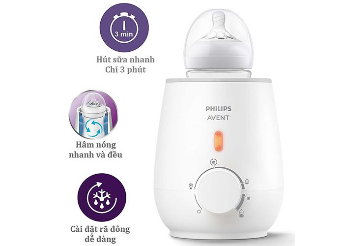 Máy Hâm Sữa Philips Avent SCF355 - Thiết kế hiện đại, tiện ích