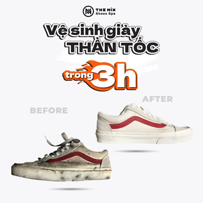 The Mix Shoes Spa - Bộ sưu tập hình ảnh chăm sóc giày chuyên nghiệp