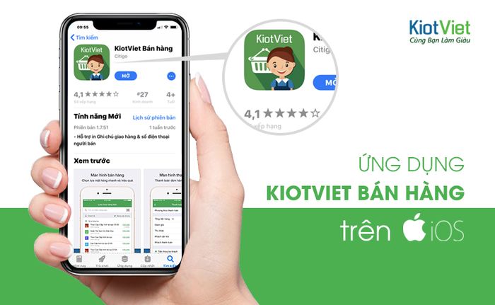 KiotViet - Giao diện trực quan với đầy đủ tính năng quản lý kinh doanh