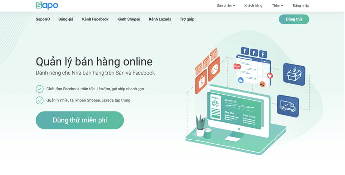 Giao diện bán hàng Sapo POS - Chuyên nghiệp và hiệu quả
