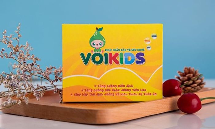 [Hình ảnh] Cốm Voikids - Thiết kế sang trọng với hộp màu xanh dương thanh lịch