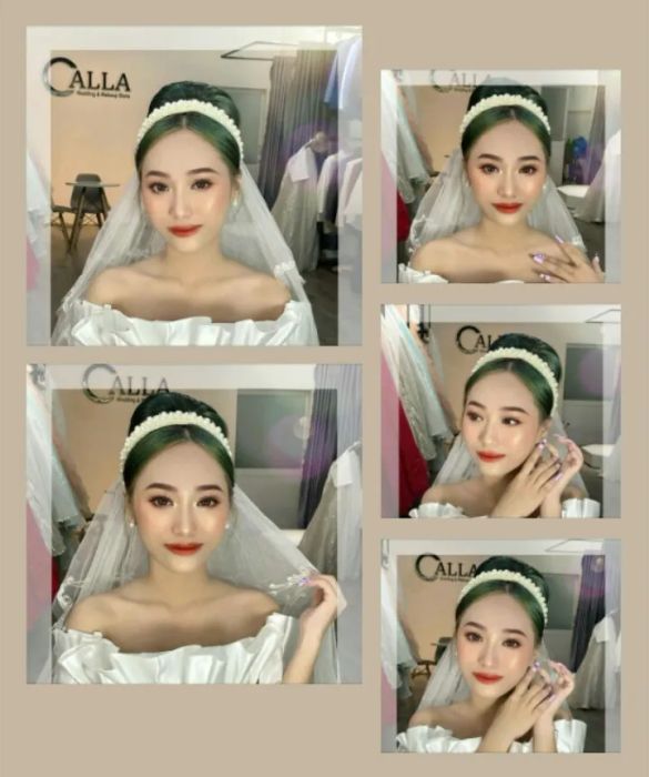 Hình ảnh thực tế lớp học trang điểm tại Calla Wedding