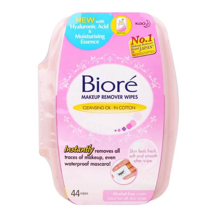 Bộ sưu tập hình ảnh Khăn Tẩy Trang Biore Cleansing Oil Cotton