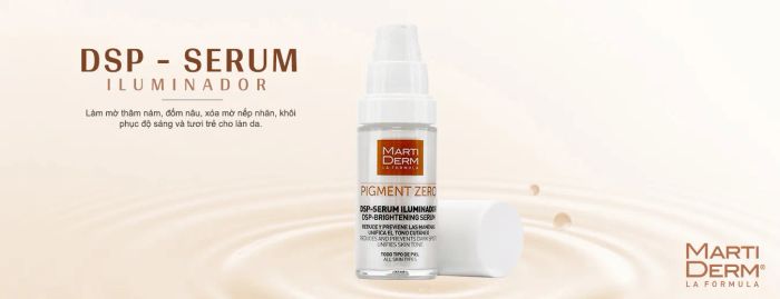 Hình ảnh thực tế Serum Trị Nám MartiDerm DSP Illuminator