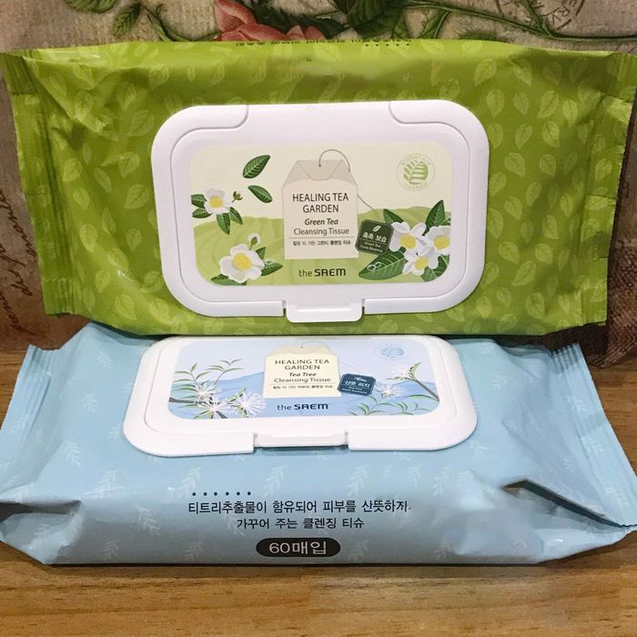 Khăn Giấy Tẩy Trang The Saem Healing Tea Garden - Giải pháp tẩy trang tiện lợi cho làn da rạng ngời (Ảnh minh họa 2)