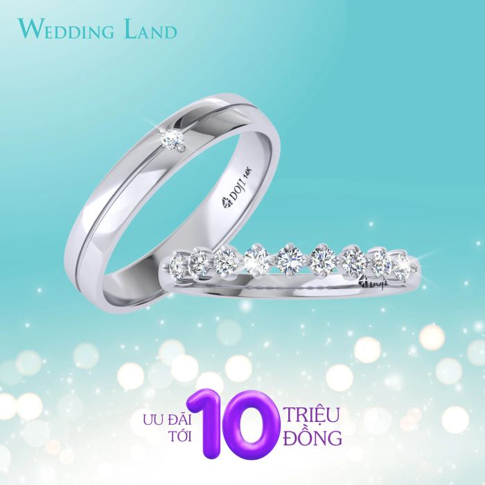 Wedding Land ảnh 2 - Tinh hoa chế tác từ vàng 18K kết hợp kim cương, nơi mỗi đường nét đều toát lên vẻ sang trọng và tinh tế đặc trưng của thương hiệu.
