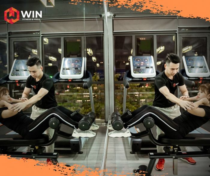 Không gian tập luyện tại Win Fitness & Yoga