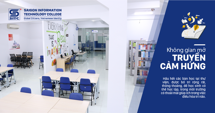 Khuôn viên hiện đại của Trường Trung Cấp CNTT Sài Gòn (SITC)