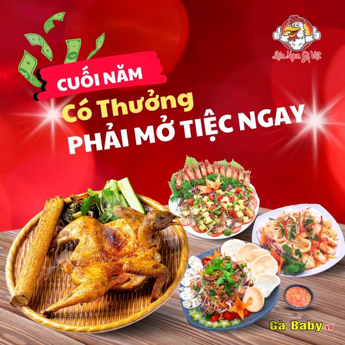 Hình ảnh gà nướng thơm ngon tại Gà Baby