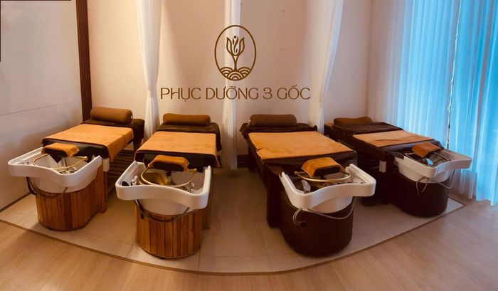 Spa Phục Dưỡng 3 Gốc còn nổi bật với không gian ấm cúng, lịch sự, kèm theo trà và bánh ngon phục vụ khách hàng. Đây là nơi lý tưởng để thư giãn không chỉ cho phái nữ mà còn cho cả phái nam và các cặp đôi, giúp giảm đau mỏi, căng thẳng và tăng cường sức khỏe.