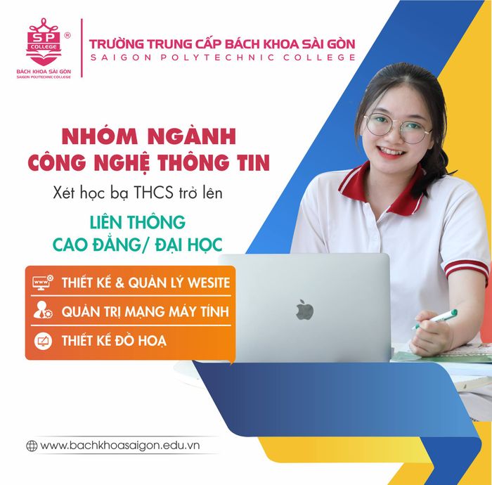 Sinh viên Trung Cấp Bách Khoa Sài Gòn trong giờ học thực hành