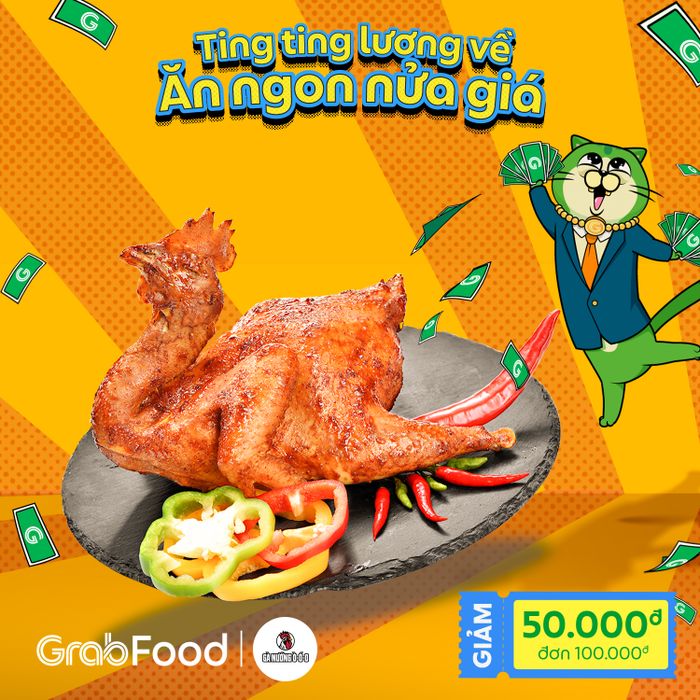 Hình ảnh gà nướng thơm ngon tại Ò Ó O