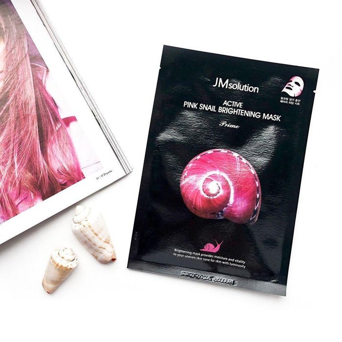 Mặt Nạ Chiết Xuất Ốc Sên Hồng JMsolution Active Pink Snail Brightening Mask ảnh 1