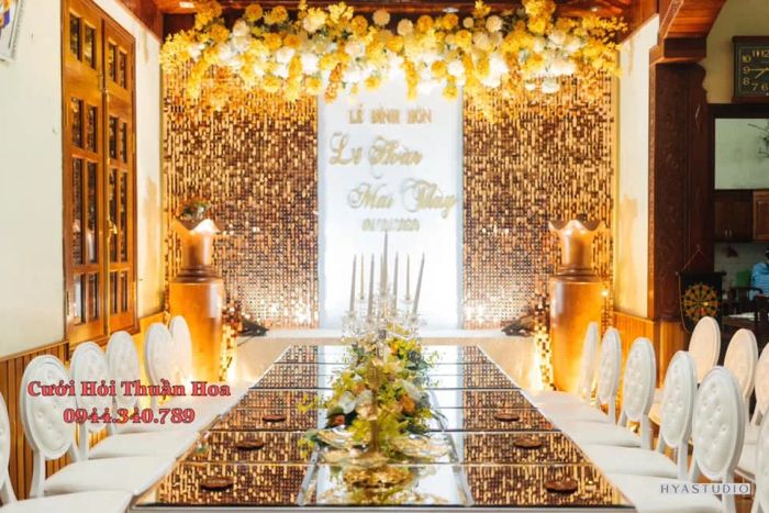 Không gian tiệc cưới sang trọng tại Rạp cưới Thuần Hoa